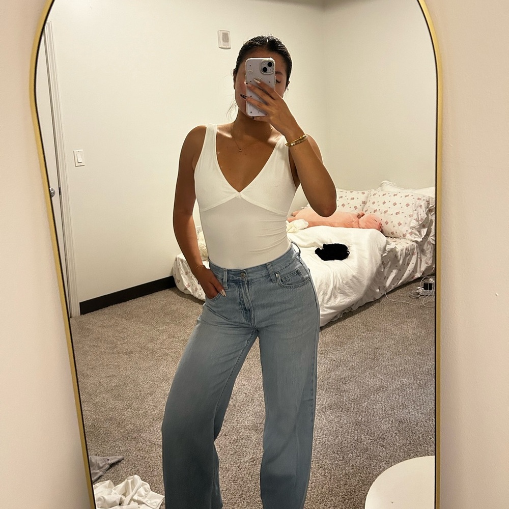 Princess Poly White Bodysuit